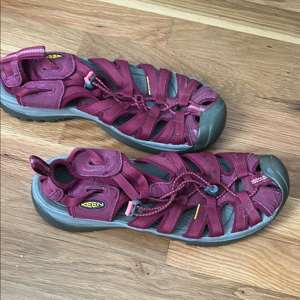 Keen Red Sandals Outdoor Adventure Waterproof